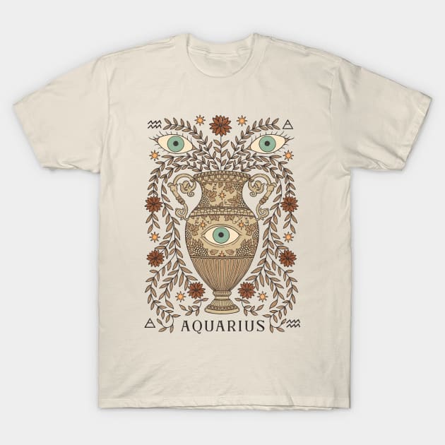 Aquarius, The Water Bearer T-Shirt by thiagocorrea